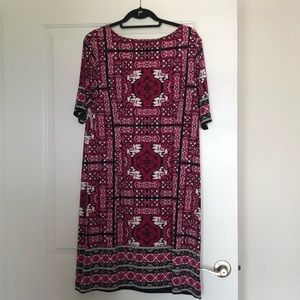 Roz & Ali Patterned dress- NWT- size: XL